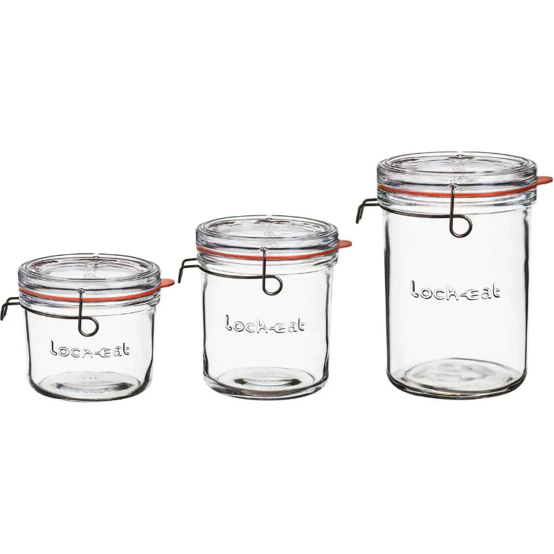 Luigi Bormioli Lock-Eat Frigo Jar Set of 3 - Image 4