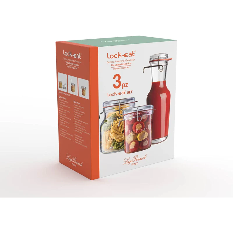 Luigi Bormioli Lock-Eat Jar Set of 3 - Image 5