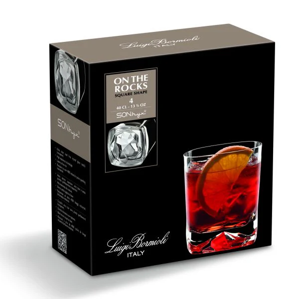 Luigi Bormioli On The Rocks Glass Set of 4 400ml - Image 4