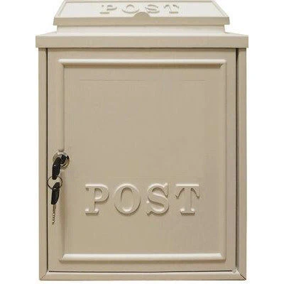 Manor Cream Cast Aluminium Postbox