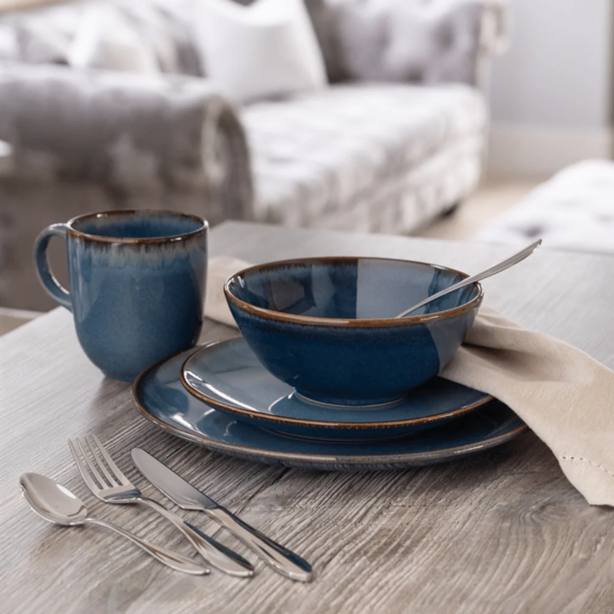 Mason & Cash Reactive Blue Pasta Bowl - Image 5