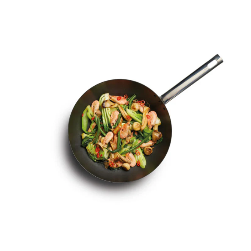 MasterClass Carbon Steel Wok 24cm - Image 2