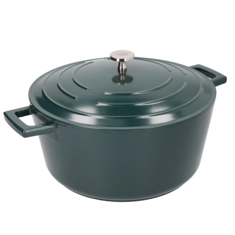 MasterClass Cast Aluminium Casserole Dish 5L Hunter Green - Image 2