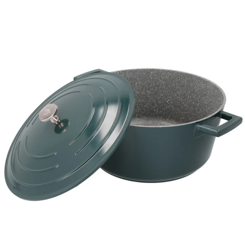 MasterClass Cast Aluminium Casserole Dish 5L Hunter Green - Image 4
