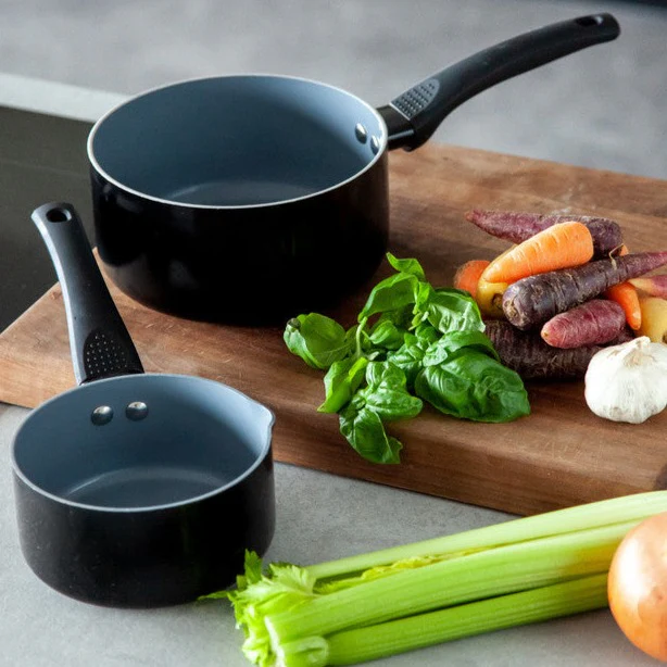 MasterClass Ceramic Non-Stick Induction Ready 16cm Saucepan - Image 2
