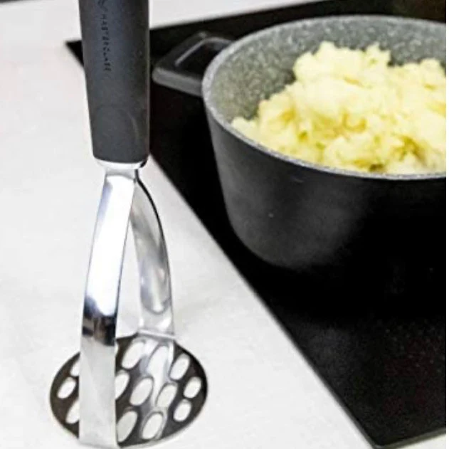 MasterClass Soft Grip Stainless Steel Masher - Image 2