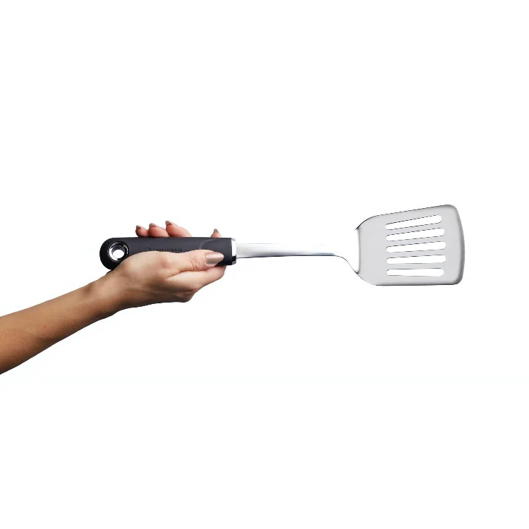 MasterClass Soft Grip Stainless Steel Slotted Turner Spatula - Image 2