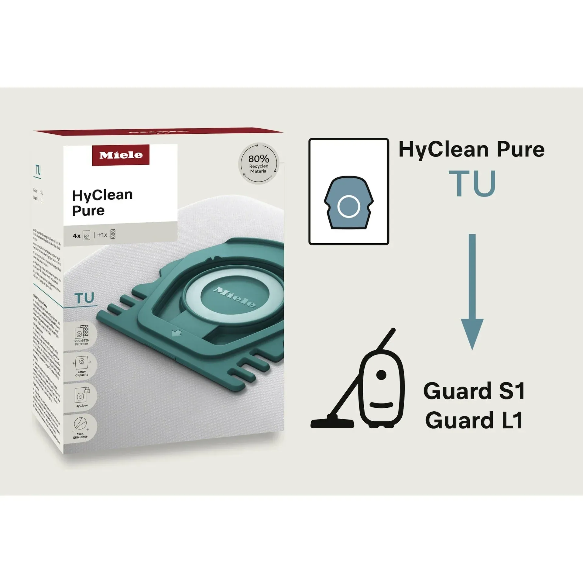 Miele HyClean Pure Vacuum Cleaner Bag TU - Image 3