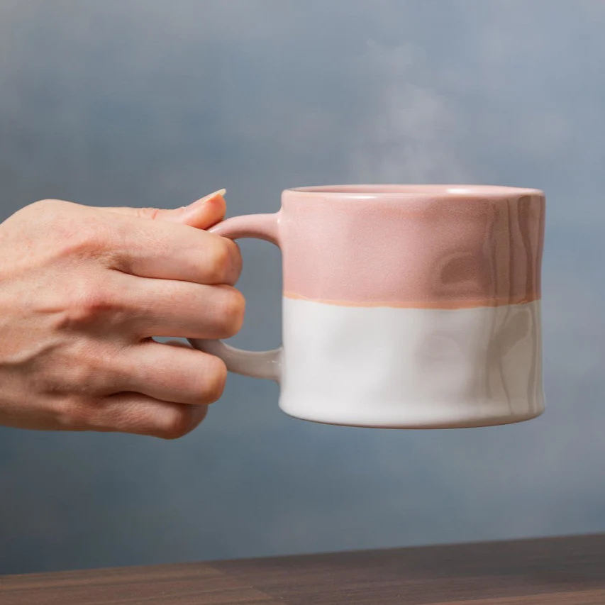MIKASA OMBRE PINK AND WHITE MUG 350ML - Image 2