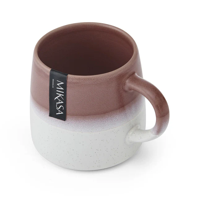 MIKASA PINK REACTIVE GLAZE MUG 400ML - Image 2