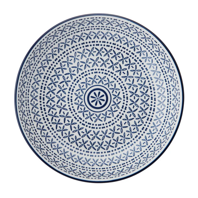 Mikasa Blue Mediterranean Pasta Bowl - Image 3