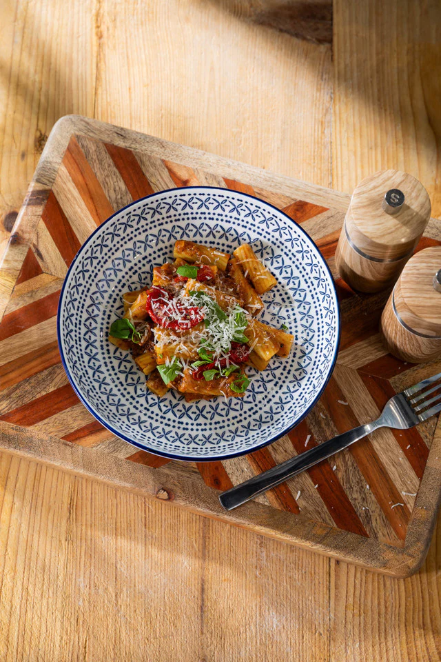 Mikasa Blue Mediterranean Pasta Bowl - Image 4