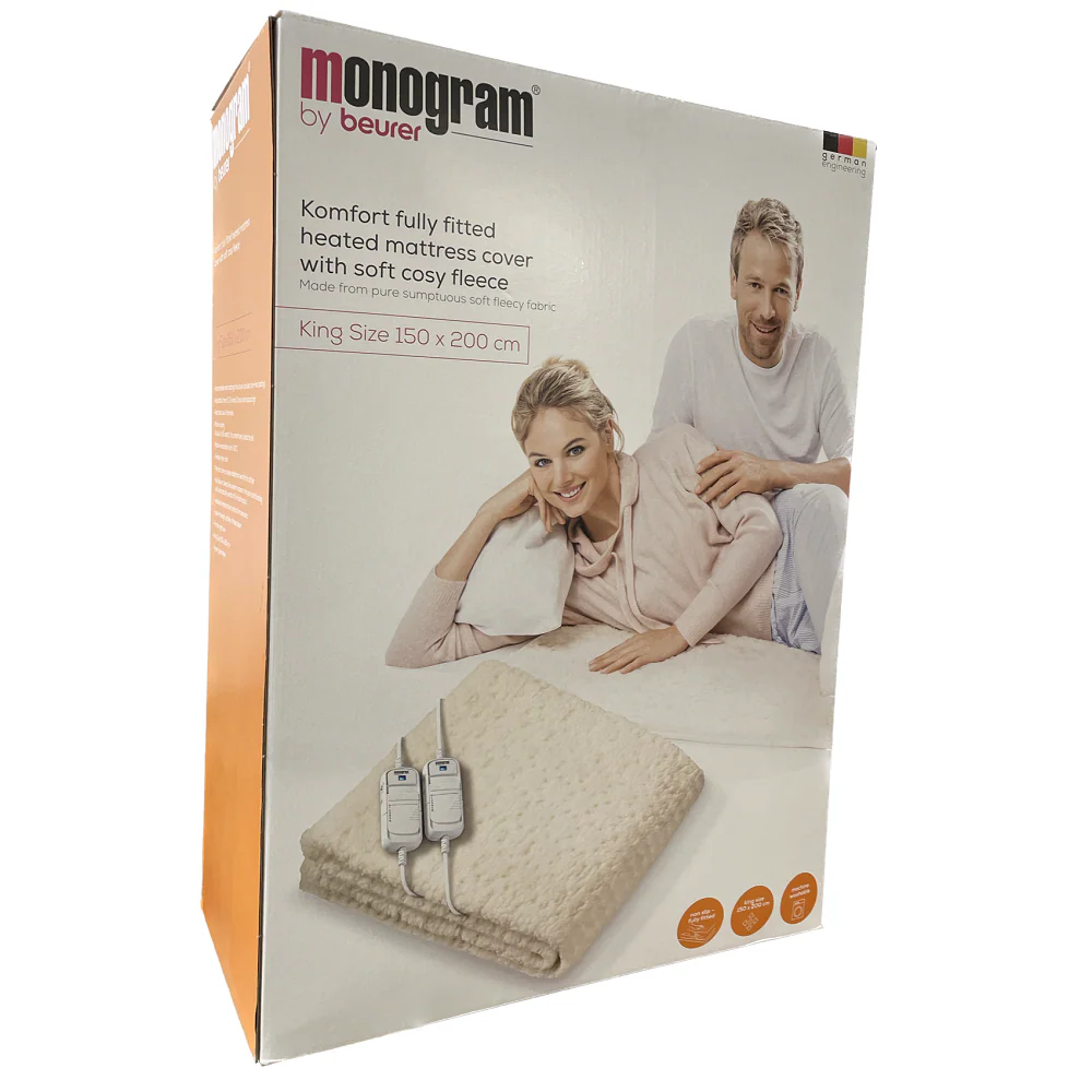 Monogram King Size Fleece Dual Control Electric Blanket - Image 6