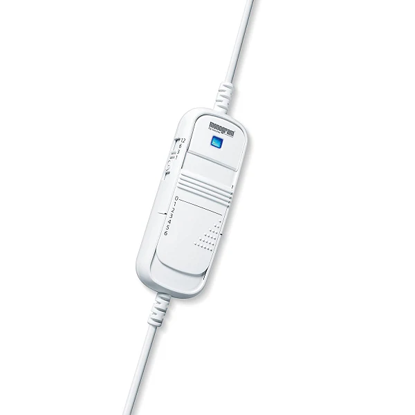 Monogram Single Fleece Fully Fitted Electric Blanket, 190cm x 90cm - Image 2