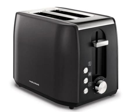 MORPHY 2 SLICE TOASTER - EQUIP RANGE - BLACK
