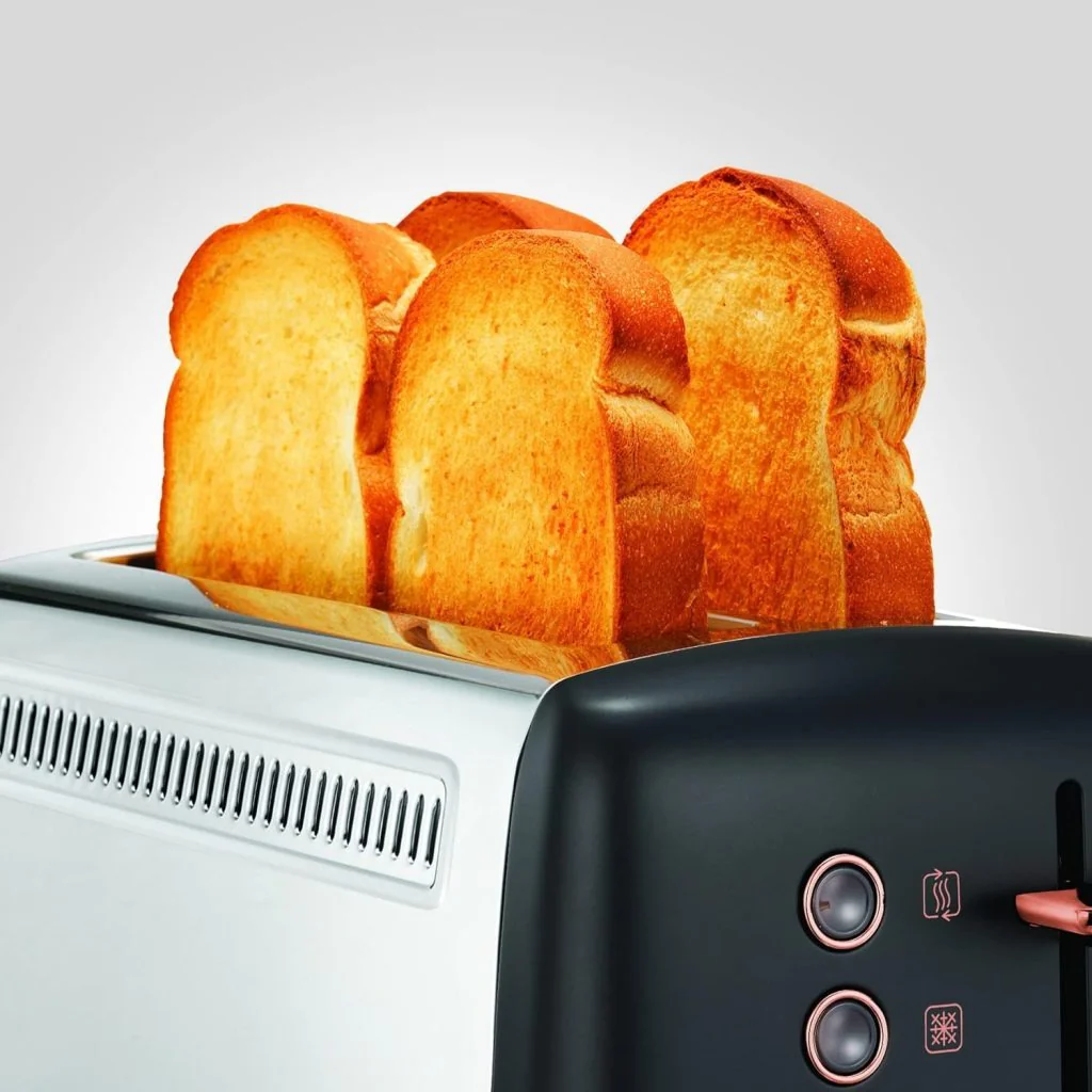 Morphy Richards 4 Slice Long Slot Toaster – Rose Gold - Image 4