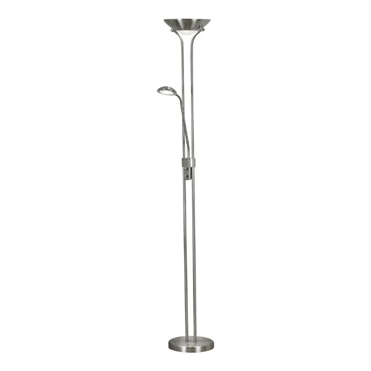 Mother & Child LED Floor Lamp – Satin Silver, Dimmable