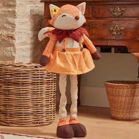 Mrs Fox Plush – Standing Autumn Decoration (Large 70cm)
