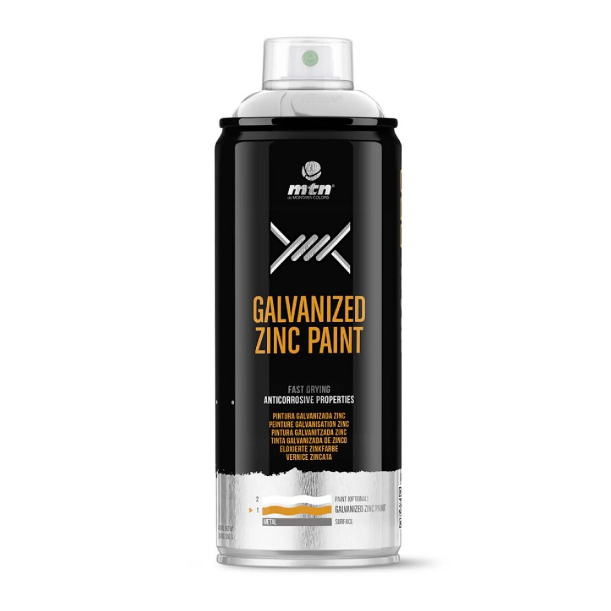 MTN PRO Glossy Zinc / Galvanized Silver 400ml Specialties