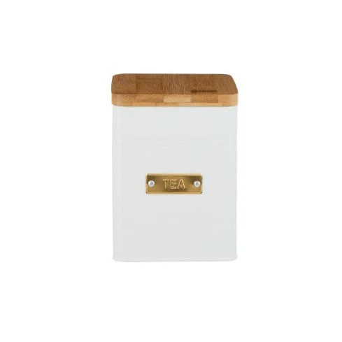 Otto Square Tea Storage | White