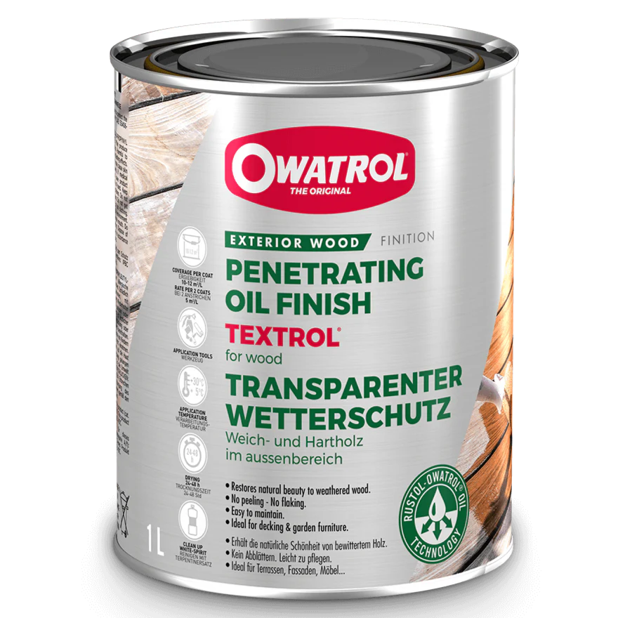 Owatrol Textrol Penetrating Oil For Wood With UV Protection 1L