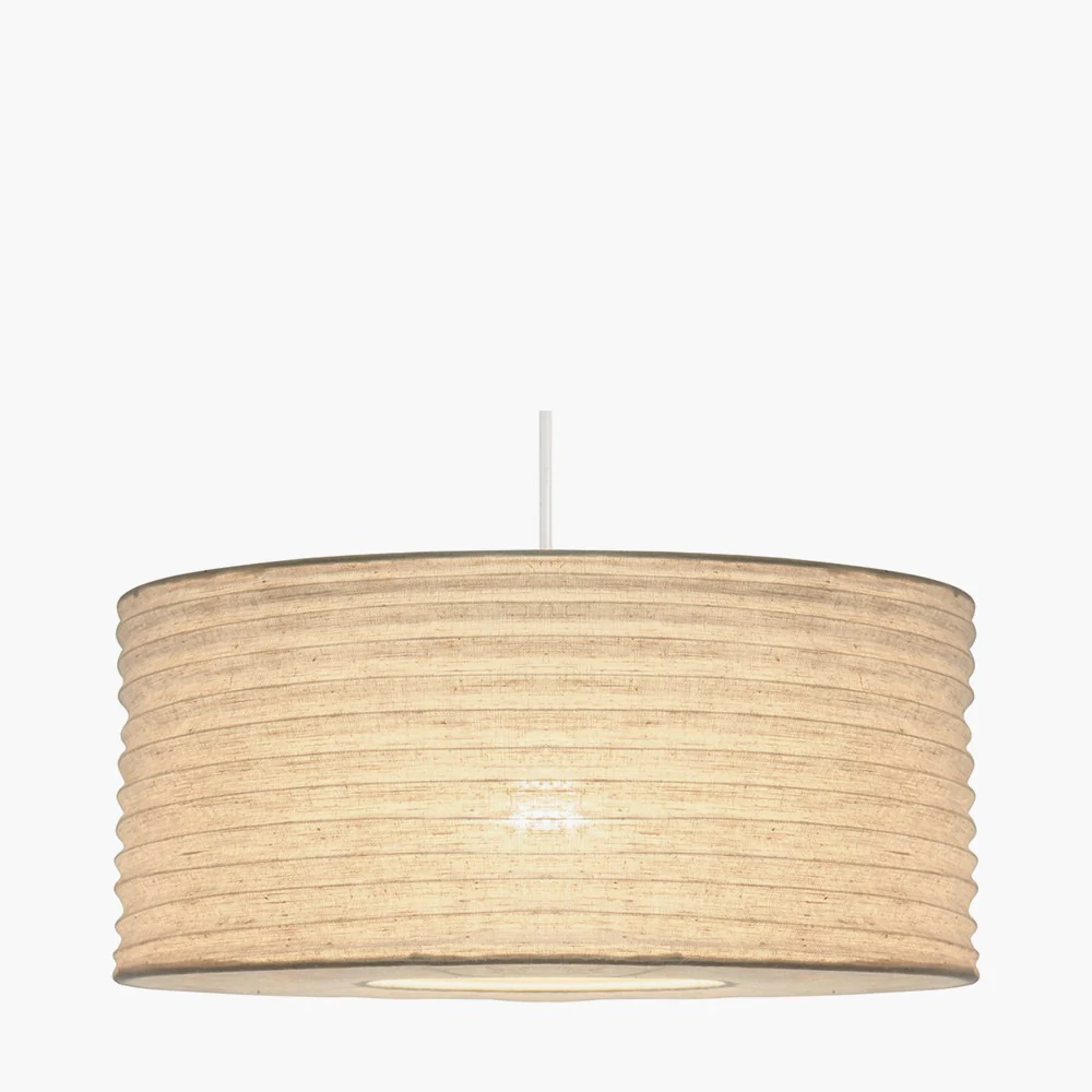 Patpong 50cm White Jute Non Elec Pendant - Image 2