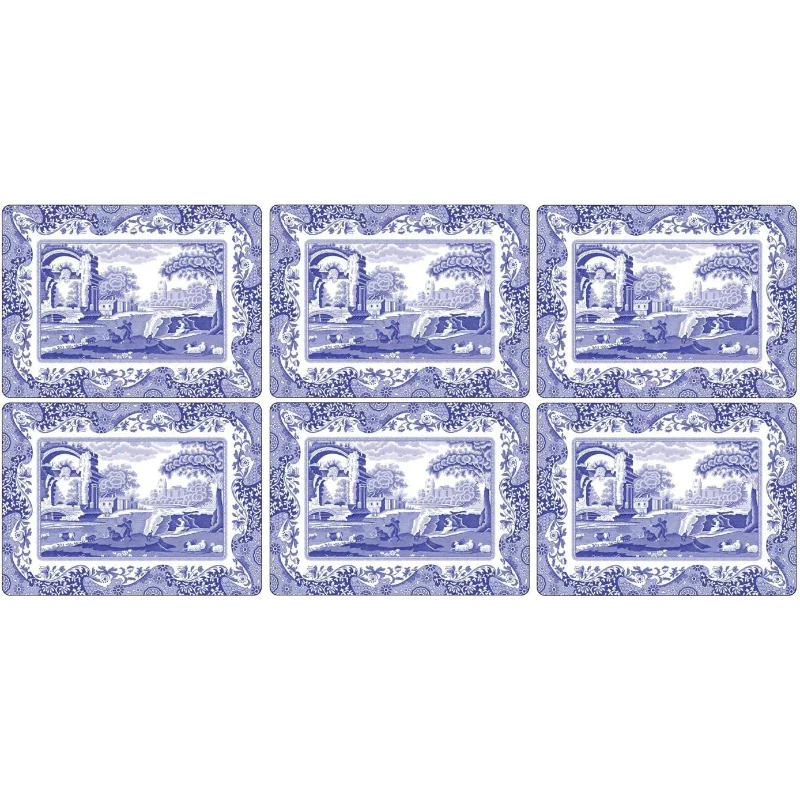 Pimpernel Blue Italian Set of 6 Placements