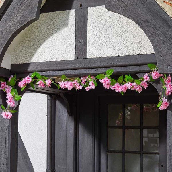 Pink Cherry Blossom Garden Garland 1.8m - Image 3