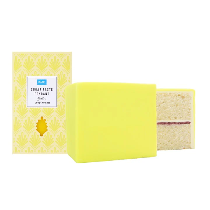 PME Sugar Paste Fondant – Yellow 250g - Image 2