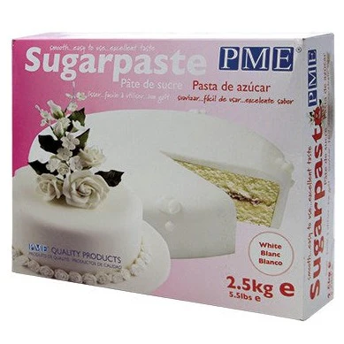 PME Sugarpaste White 2.5kg 5.5 lbs