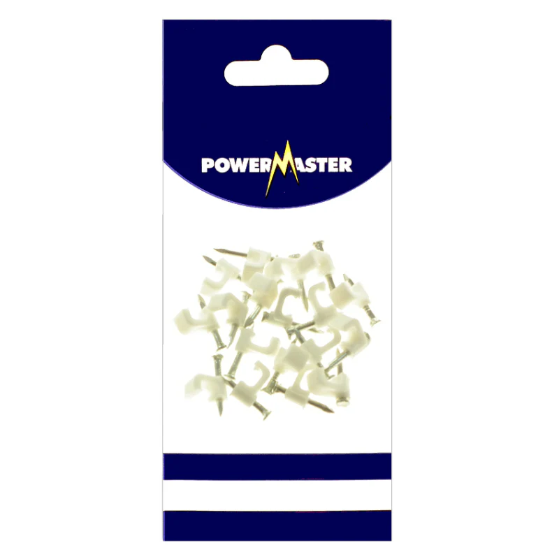 Powermaster 20 Piece Bell Wire Cable Clips