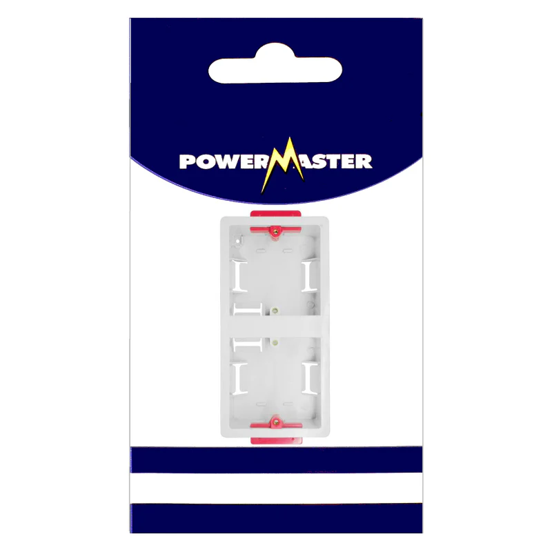 Powermaster Electrical 2 Gang 35mm Dry Lining Box