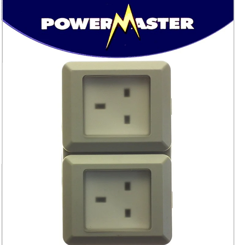 POWERMASTER ELECTRICAL 2 GANG OUTDOOR DAMP PROOF SOCKET IP55 - Image 3
