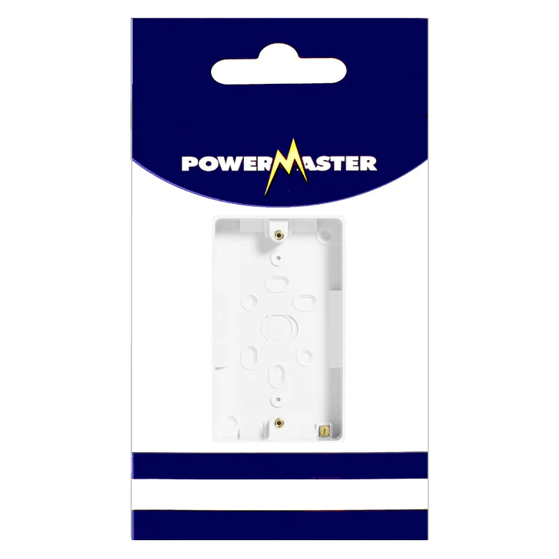 Powermaster Electrical 2 Gang Pattress Box.