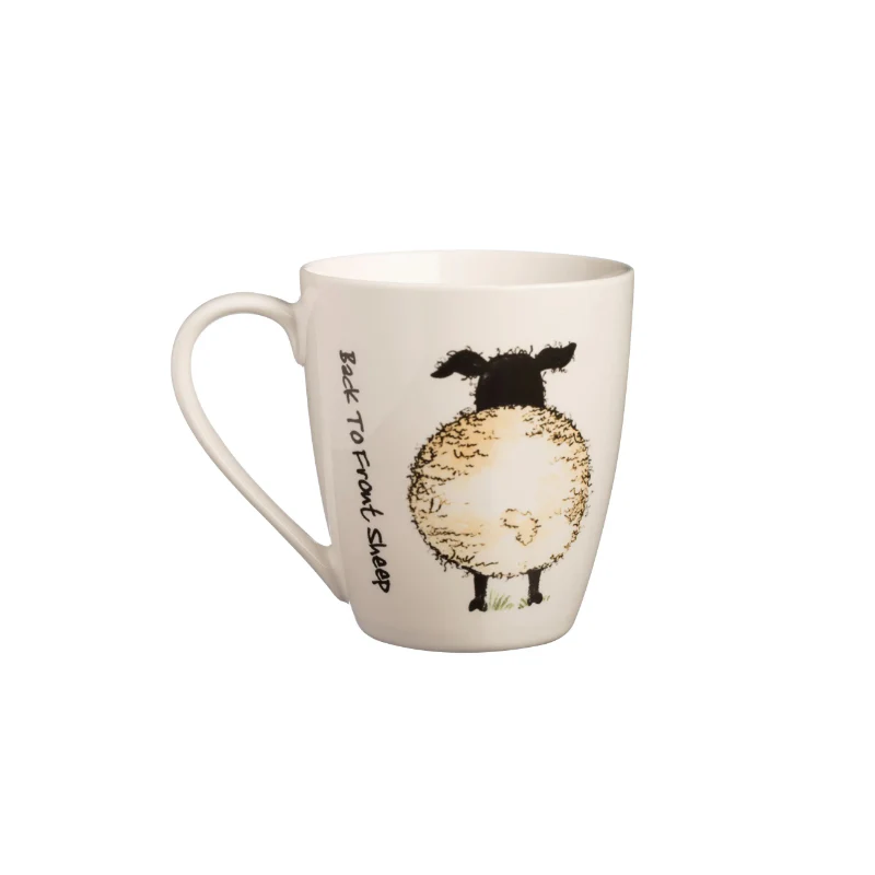 Price & Kensington Back To Front Sheep Fine China Mug 35cl - Image 2