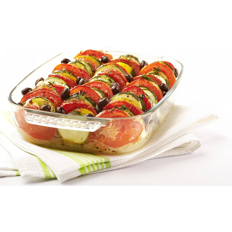 Pyrex Classic Glass Rectangle Roaster Set of 2 - Image 2