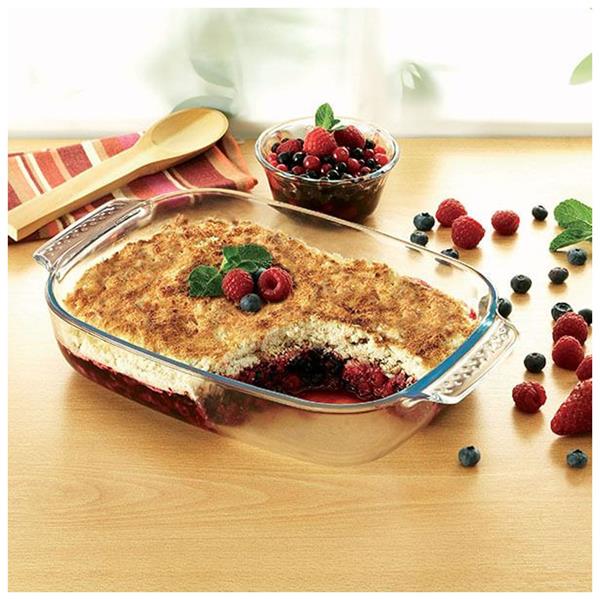 Pyrex Classic Glass Rectangle Roaster Set of 2 - Image 3