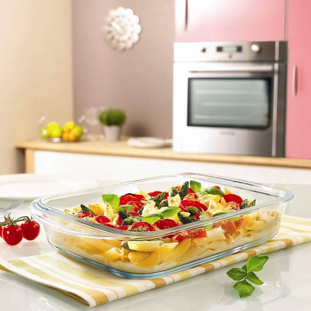 Pyrex Rectangle Roaster Set of 2 3.7L(40x27cm) 2.6L (35x23cm) - Image 2