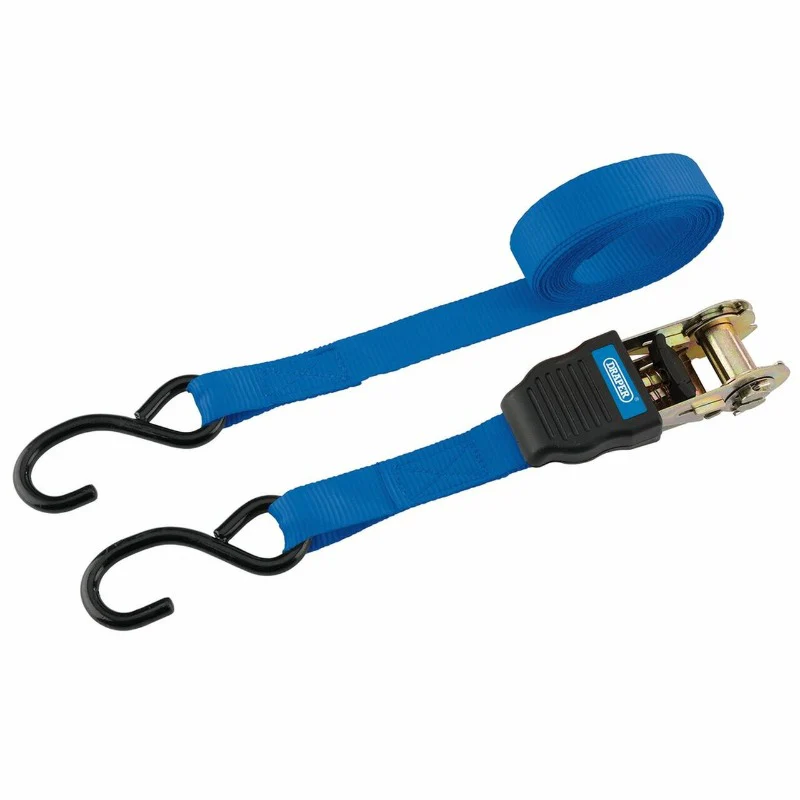 Ratcheting Tie Down Straps, 4.5m x 25mm, 225kg (2 Piece) - Image 2