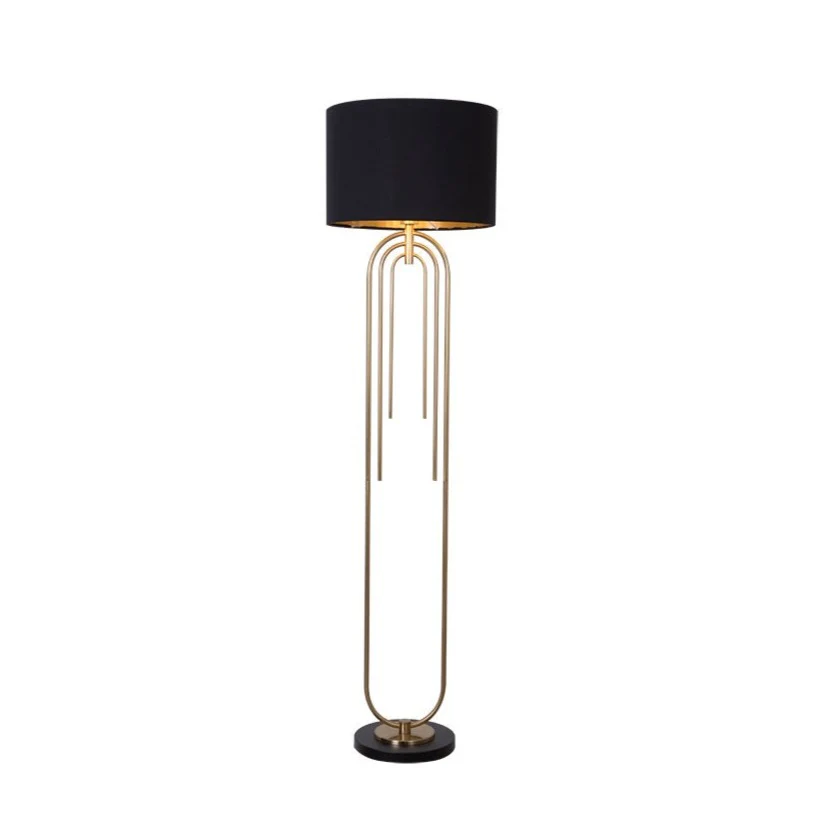 Roberta Matt Brass & Black Floor Lamp