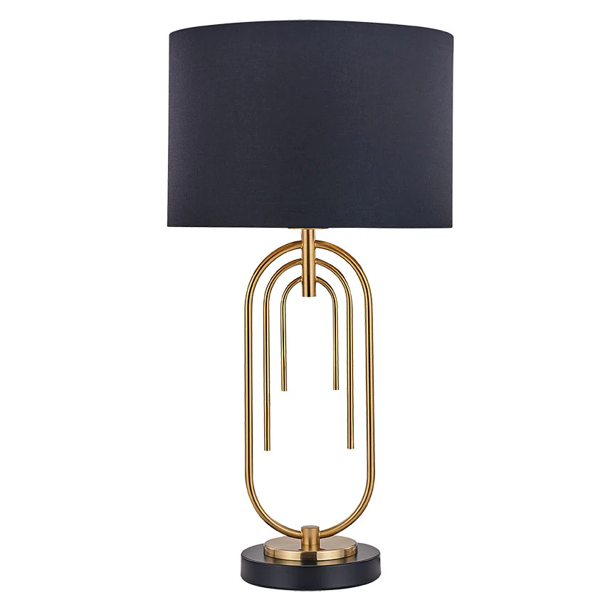Roberta Matt Brass & Black Table Lamp