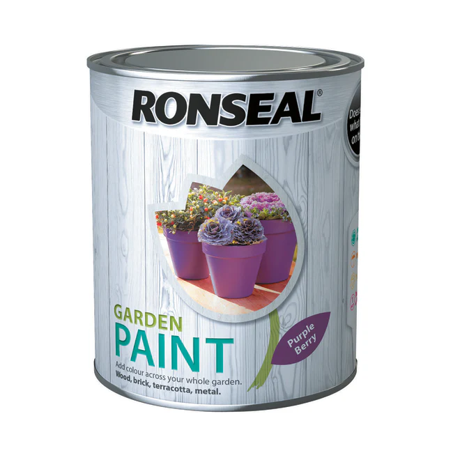 Ronseal Garden Paint 750ml Purple Berry