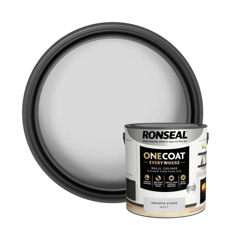 Ronseal One Coat Everywhere 5L - Smooth Stone Matt