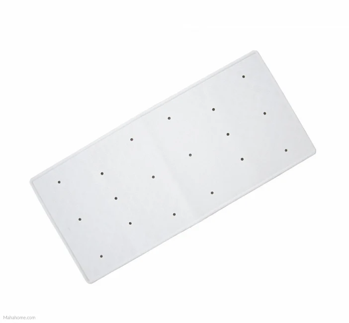 Rubber White Bath Mat