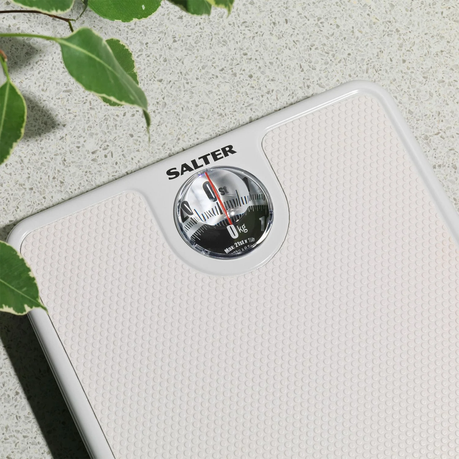 Salter Bathroom Scale with Magnified Display White - Image 3