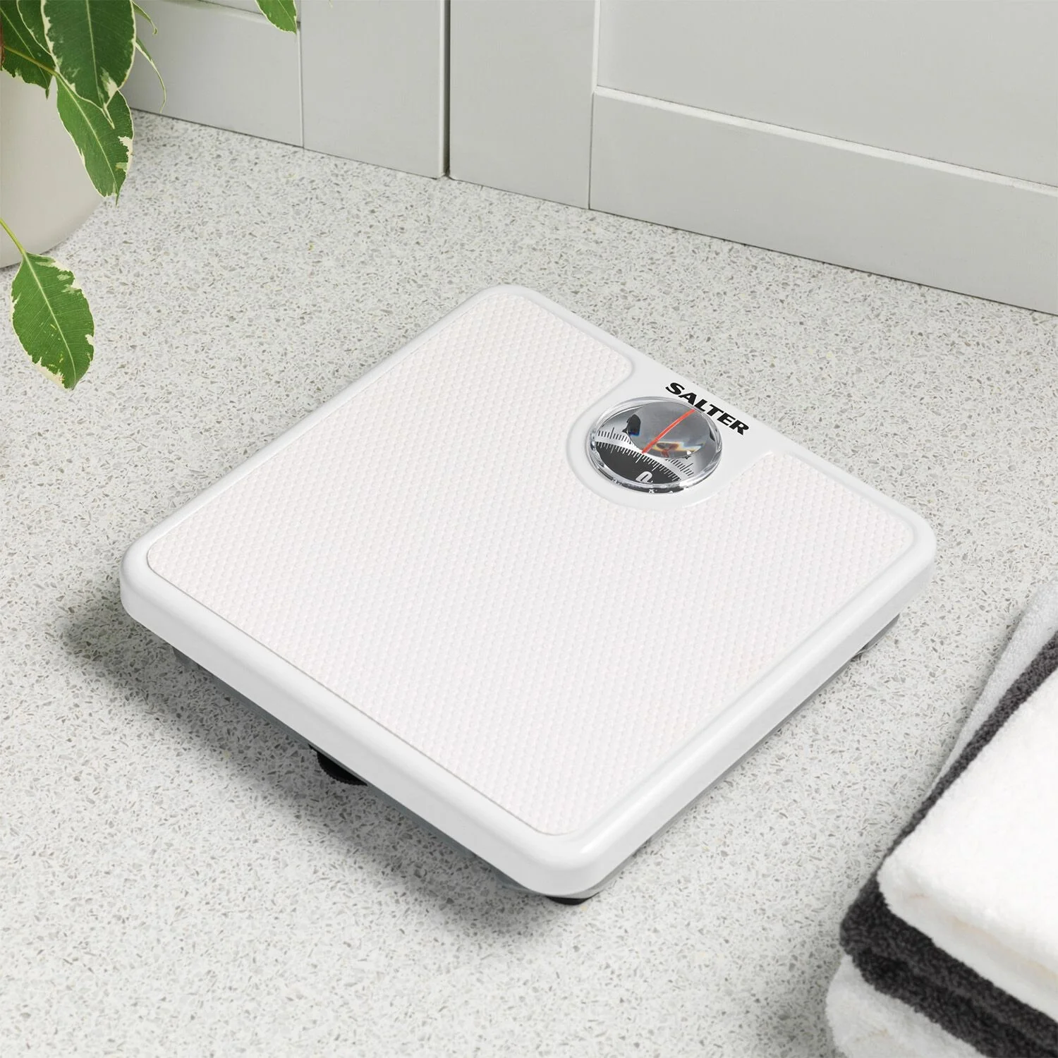 Salter Bathroom Scale with Magnified Display White - Image 4