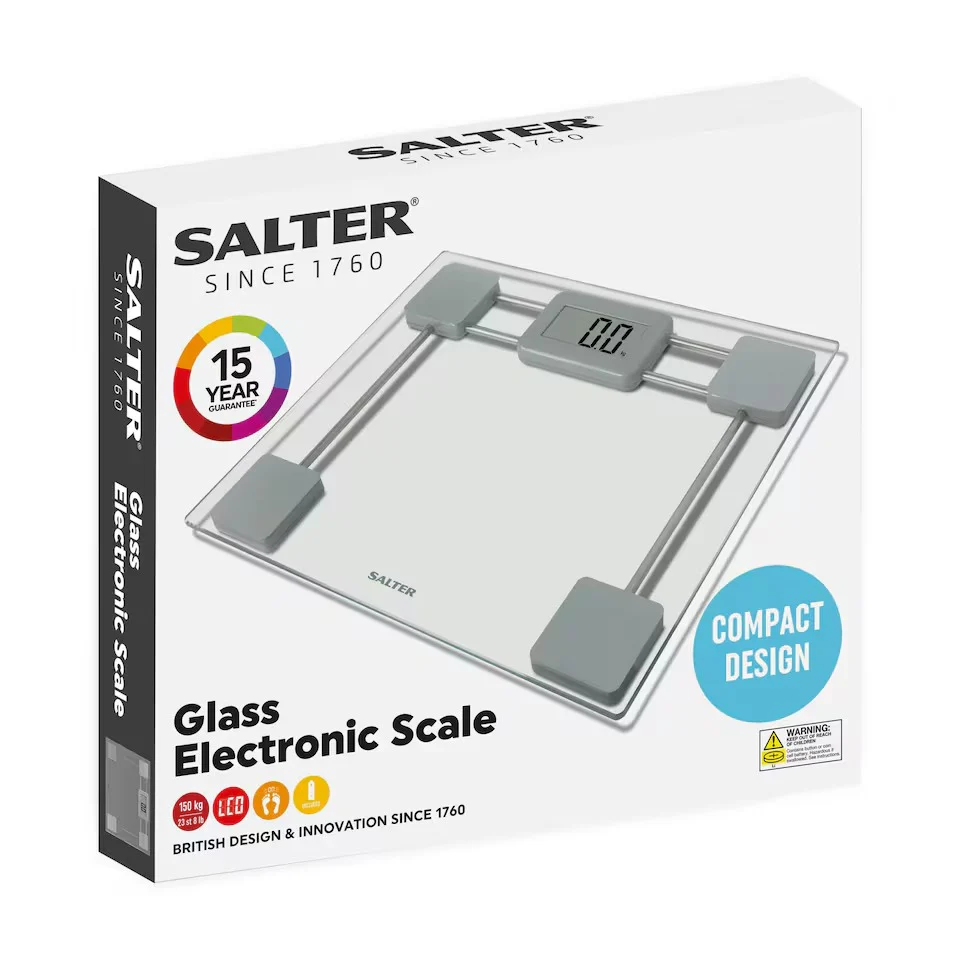 Salter Electronic Glass Bathroom Scale - Image 2