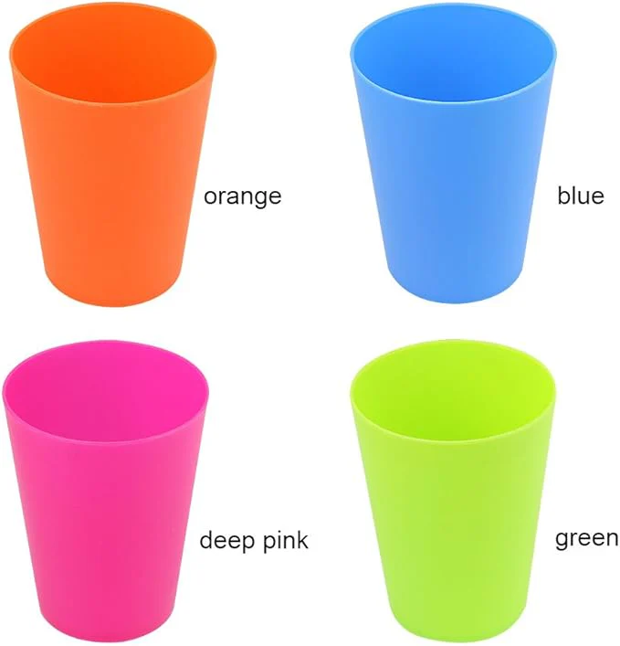 8 Multi-Coloured Plastic Cups - Image 2