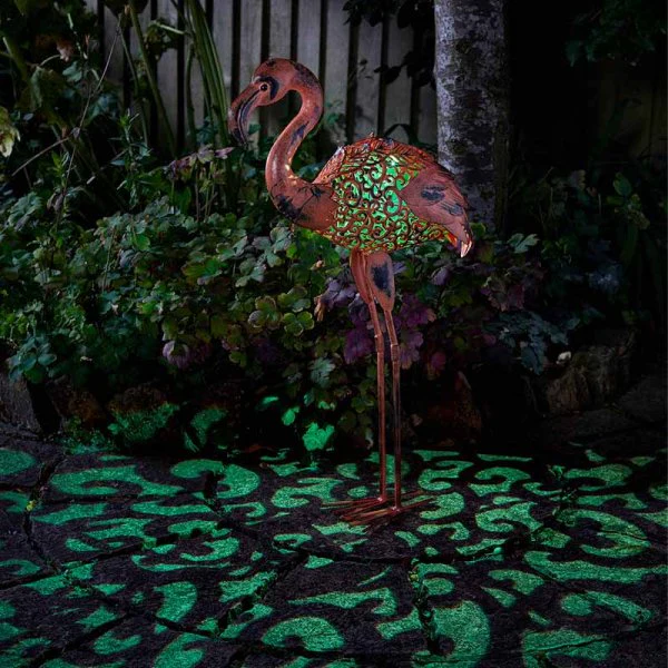 Solar Garden Solar Silhouette Flamingo - Image 3