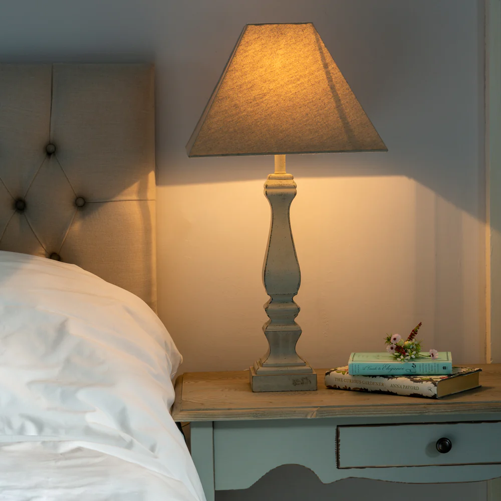 Sophia French Grey Table Lamp with Shade - Image 2